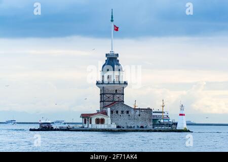 Leanderturm in Istanbul Stockfoto