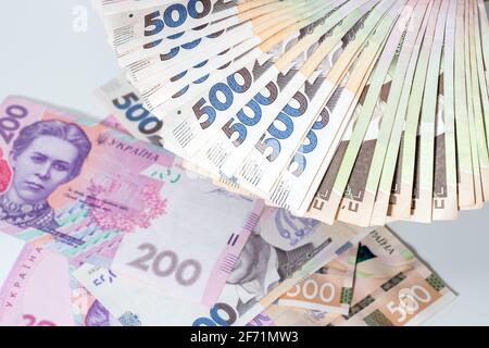 Ukrainische Geld Griwna. Die nationale Währung Stockfoto