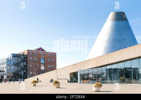 Tacoma, Washington, USA. März 2021. Glass Museum Building Stockfoto