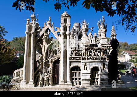 Hauterives, Frankreich: Idealer Palast von Ferdinand Cheval Stockfoto