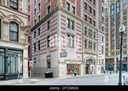 Das ehemalige Hotel Touraine in der Boylston Street 62 befindet sich heute in den Park Apartments in Boston, Massachusetts, 62. Stockfoto