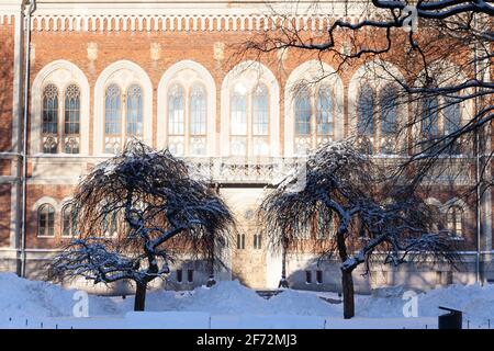 Helsinki, Finnland - 20. Januar 2019: Das Haus des Adels im Winter Stockfoto