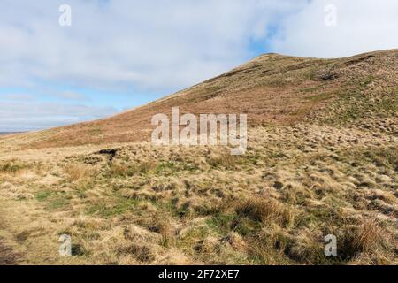 Blick auf den Pule Hill in der Nähe von Marsden in der Yorkshire pennine Hügel Stockfoto