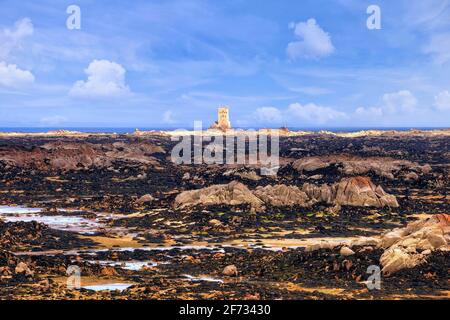 La Rocque, Seymour Tower, Grouville, Jersey, Großbritannien Stockfoto