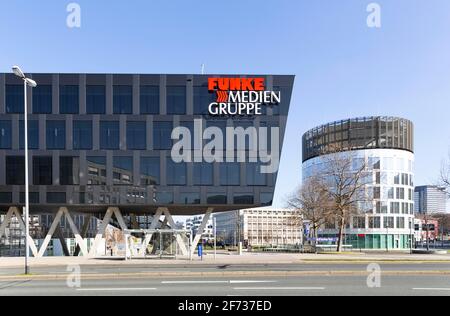 Redaktion und Verlag der Funke Media Group, Essen, Ruhrgebiet, Nordrhein-Westfalen, Deutschland Stockfoto