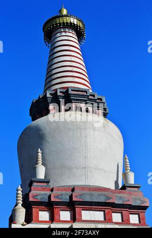 Ton- oder Erdpagode im Dafo Si-Großen Buddha-Tempel-Zhangye-Gansu-China-1271 Stockfoto