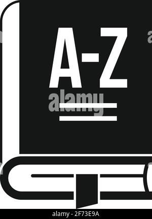 Zahnrad Linguist Symbol, einfacher Stil Stock Vektor