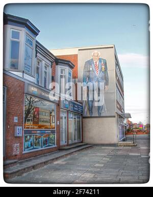 Allgemeiner Blick auf verschiedene Attraktionen und Sehenswürdigkeiten in Southport Stockfoto