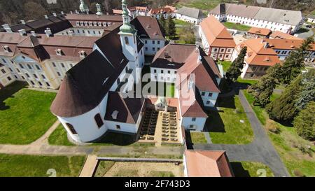 Kloster St. Marienthal ist eine Zisterzienserinnen-Abtei in der sächsischen Oberlausitz. Es ist das älteste Frauenkloster des Ordens in Deutschland,Lu Stockfoto