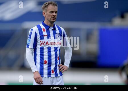 HEERENVEEN, NIEDERLANDE - 4. APRIL: Siem de Jong vom SC Heerenveen während des niederländischen Eredivisie-Spiels zwischen SC Heerenveen und Ajax in Abe Lenstra Stadi Stockfoto