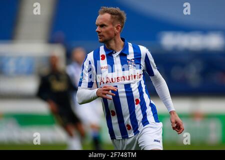 HEERENVEEN, NIEDERLANDE - 4. APRIL: Siem de Jong vom SC Heerenveen während des niederländischen Eredivisie-Spiels zwischen SC Heerenveen und Ajax in Abe Lenstra Stadi Stockfoto