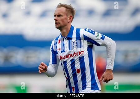HEERENVEEN, NIEDERLANDE - 4. APRIL: Siem de Jong vom SC Heerenveen während des niederländischen Eredivisie-Spiels zwischen SC Heerenveen und Ajax in Abe Lenstra Stadi Stockfoto