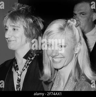 Rod Stewart Olivia Newton John 1979 Foto von John Barrett/PHOTOlink Stockfoto