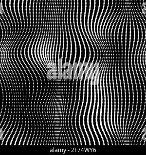 Nahtloses wellenförmiges Punktmuster für Druck oder Digital Verwenden Stockfoto
