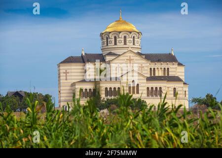 Ukraine, Krim, Sewastopol, Khersoness, St. Vladimir's Cathedral Stockfoto