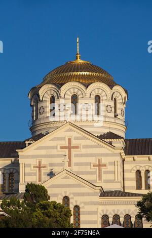 Ukraine, Krim, Sewastopol, Khersoness, St. Vladimir's Cathedral Stockfoto