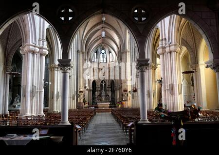 Frankreich, Bretagne, Cancale, Kirche Saint Méen. Stockfoto