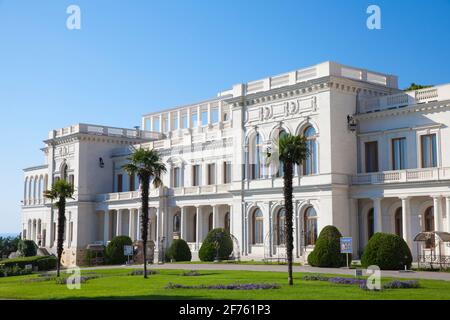 Ukraine, Krim, Liwadia-palast, Ort der Konferenz von Jalta 1945 Stockfoto