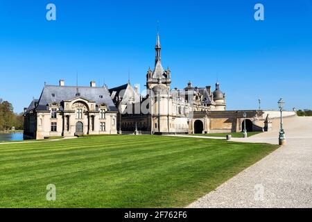 Frankreich, Oise, Chantilly, das Schloss. Stockfoto
