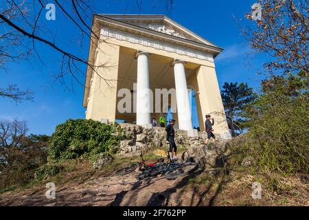 Mödling: Gebäude Husarentempel, Naturpark Föhrenberge in Wienerwald, Wienerwald, Niederösterreich, Niederösterreich, Österreich Stockfoto