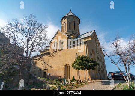 St. Nikolaus Kirche in Narikala Festung in Tiflis, Georgien Stockfoto