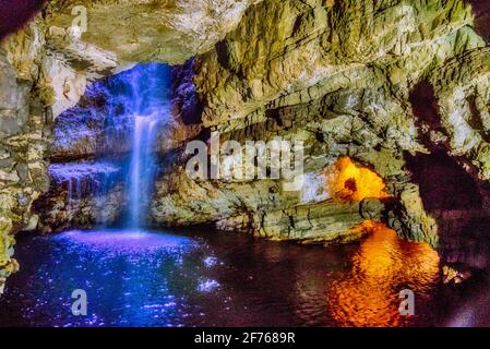Smoo Cave, Durness in Sutherland, Highland, Schottland Stockfoto
