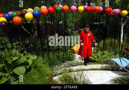 CHELSEA FLOWER SHOW, 24/5/04 PILSTON Stockfoto