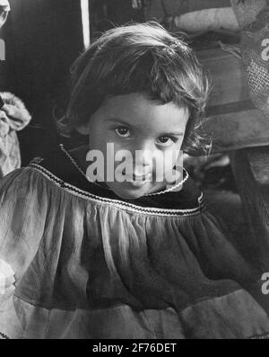 Miccosukee Indian Girl bei einem Reservat entlang des Tamiami Trail in Süd-Florida., ca. 60er Jahre. Stockfoto