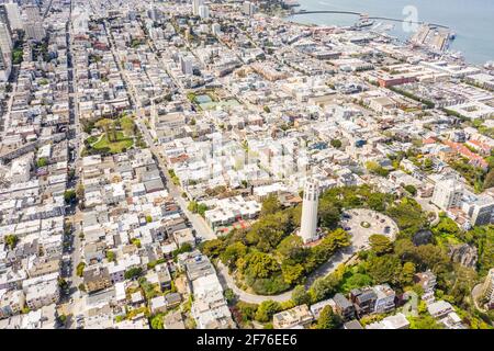 Coit Tower, San Francisco, Kalifornien, USA Stockfoto