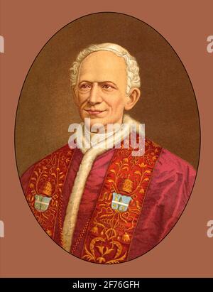 Leo XIII., Papst von 1878 - 1903 Stockfoto