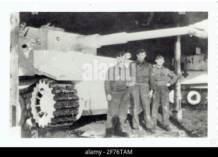 Char Tigre de la waffen SS en Russie Stockfoto