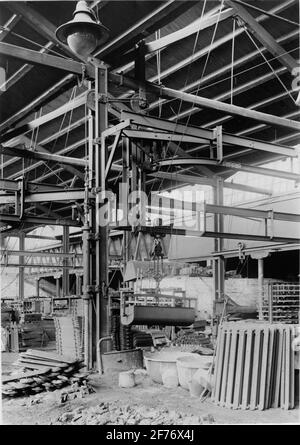 Norrahammars Verwendung. Airways mit Aufzug in der Gießerei vor dem Koremaker, um 1915. Stockfoto