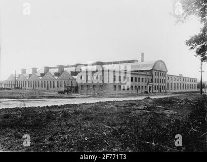 Die Gießerei in der mechanischen Werkstatt von Munkell in Eskilstuna. Stockfoto