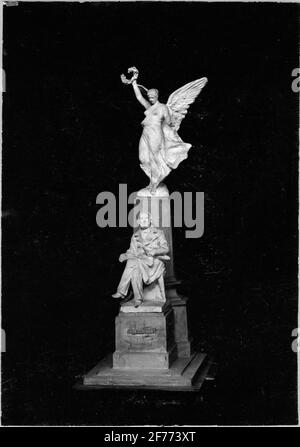 Statue von John Ericsson. Stockfoto