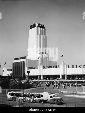 Weltausstellung in Chicago 1933. General Motors große Ausstellung Palast. Stockfoto