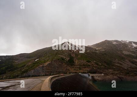 Panta de Sallente, in der Vall Fosca in den Pyrenäen. Stockfoto