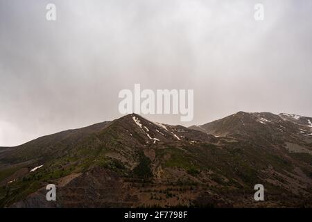 Panta de Sallente, in der Vall Fosca in den Pyrenäen. Stockfoto