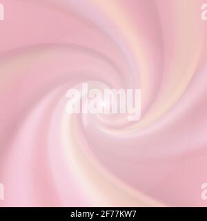 Rosa leckere Joghurtwellen, realistische cremige Erdbeerwirbeltextur Stock Vektor