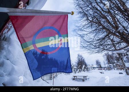 Schweden, Lappland, Jukkasjärvi, Sami-Museum Stockfoto