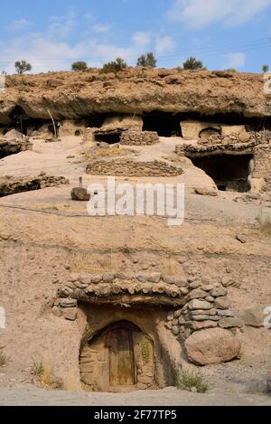 Iran, Provinz Kerman, von der UNESCO zum Weltkulturerbe erklärt, Dorf Maymand troglodyte Stockfoto