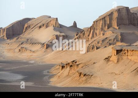 Iran, Provinz Kerman, von der UNESCO zum Weltkulturerbe erklärt, Wüste Lut (Dasht-e Lut) Stockfoto