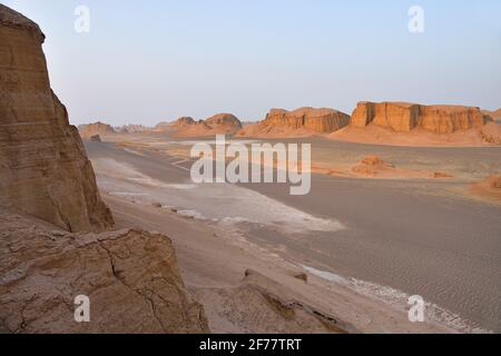 Iran, Provinz Kerman, von der UNESCO zum Weltkulturerbe erklärt, Wüste Lut (Dasht-e Lut) Stockfoto