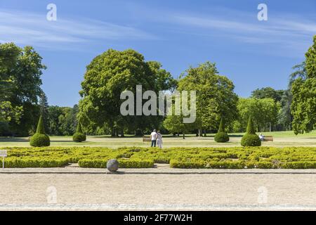 Frankreich, Indre, regionaler Naturpark Brenne, Azay-le-Ferron, Schloss, Park und Garten, gehört zur Stadt Tours Stockfoto