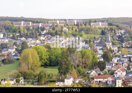 Frankreich, Loir-et-Cher, Loire-Tal, von der UNESCO als Weltkulturerbe anerkannt, Montrichard Stockfoto