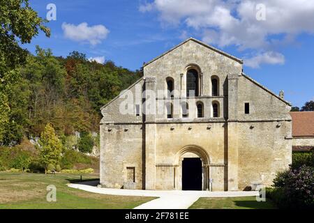 Frankreich, Cote d'Or, Marmagne, die zisterzienserabtei von Fontenay, die von der UNESCO zum Weltkulturerbe erklärt wurde, die Abteikirche Stockfoto