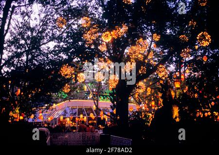 DIE BERÜHMTE TAVERNE IM GRÜNEN IM ZENTRUM DER 1990ER JAHRE PARK NEW YORK CITY NY USA - KR109019 URS001 HARS NYC OSTKÜSTE NEW YORK TAVERNE STÄDTE NEW YORK CITY CENTRES CENTRAL PARK IKONISCHES WAHRZEICHEN ALTMODISCHE STÄDTISCHE ZENTREN WEST SEITE Stockfoto