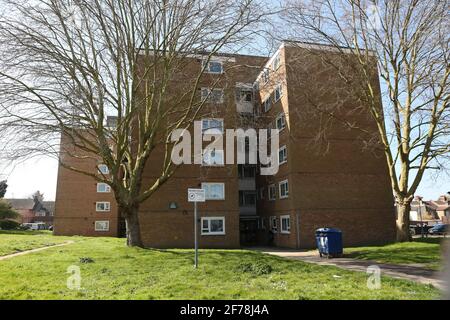 Greenwich, London, Großbritannien. April 2021. Nach dem Tod einer Frau in Greenwich wurde eine Untersuchung eingeleitet. Kredit: Uknip/Alamy Live Nachrichten Stockfoto