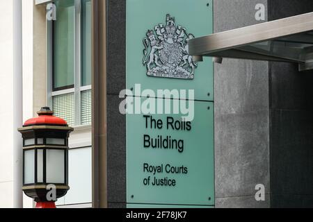 Das Rolls Building, Gerichtsgebäude in der Fetter Lane, London, England, Großbritannien Stockfoto