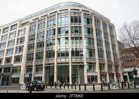 Das Rolls Building, Gerichtsgebäude in der Fetter Lane, London, England, Großbritannien Stockfoto