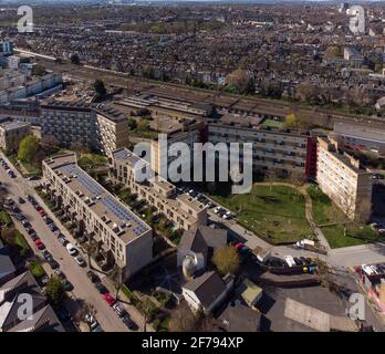 Die Regeneration von South Kilburn in Brent, London, England Stockfoto